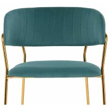 Стул на металлокаркасе на металлокаркасе Kamelia green / gold