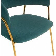 Стул на металлокаркасе на металлокаркасе Kamelia green / gold