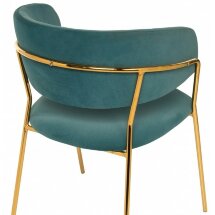 Стул на металлокаркасе на металлокаркасе Kamelia green / gold