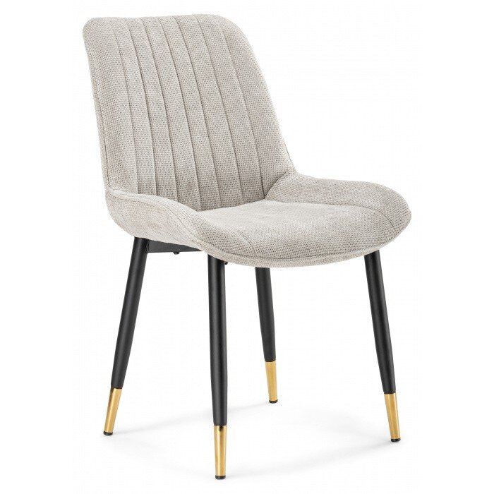 Стул на металлокаркасе Seda 1 latte / black / gold Стул на металлокаркасе Seda 1 latte / black / gold