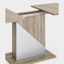 Стол Stool Group раскладной Accent 110-145*69 темное дерево, серый