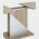 Стол Stool Group раскладной Accent 110-145*69 темное дерево, серый 