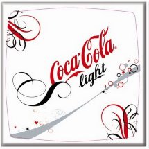 Круглая столешница Werzalit (70 см) coca cola lightl печать