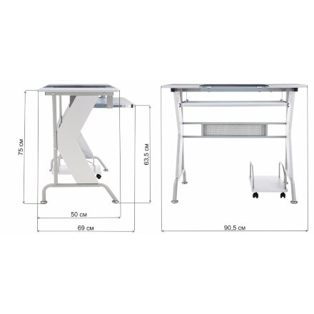 Офисная мебель Uliss 90,5х50х75 