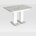 Стол Stool Group Clyde раскладной 110-168*75 см бетон/белый лофт 
