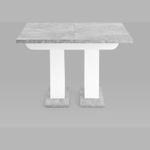 Стол Stool Group Clyde раскладной 110-168*75 см бетон/белый лофт