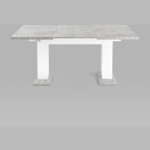 Стол Stool Group Clyde раскладной 110-168*75 см бетон/белый лофт