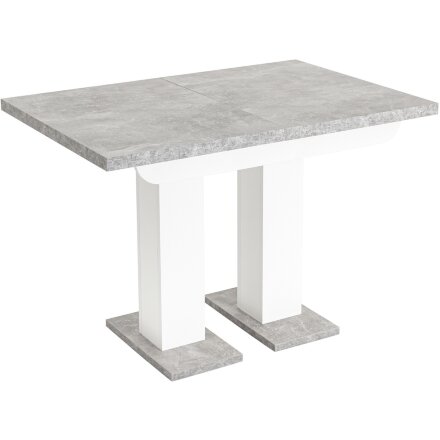 Стол Stool Group Clyde раскладной 110-168*75 см бетон/белый лофт 