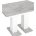 Стол Stool Group Clyde раскладной 110-168*75 см бетон/белый лофт 