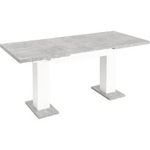 Стол Stool Group Clyde раскладной 110-168*75 см бетон/белый лофт