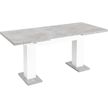 Стол Stool Group Clyde раскладной 110-168*75 см бетон/белый лофт 