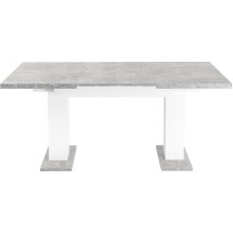 Стол Stool Group Clyde раскладной 110-168*75 см бетон/белый лофт