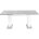 Стол Stool Group Clyde раскладной 110-168*75 см бетон/белый лофт 