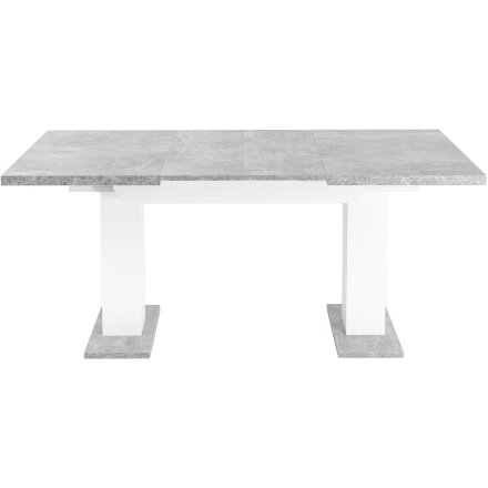 Стол Stool Group Clyde раскладной 110-168*75 см бетон/белый лофт 