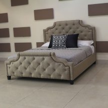 Кровать Marella B595 160*200 бежевый лен