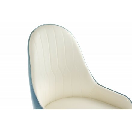 Стул на металлокаркасе на металлокаркасе Rendal light blue / white 