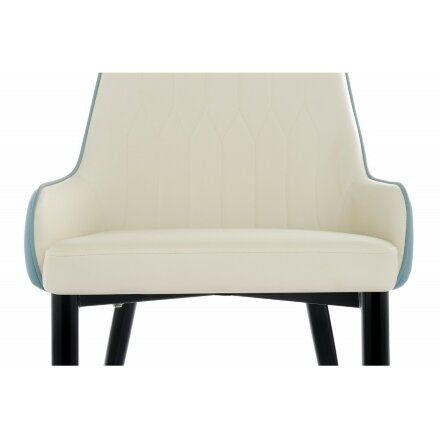 Стул на металлокаркасе на металлокаркасе Rendal light blue / white 