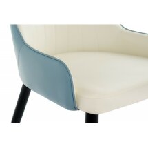 Стул на металлокаркасе на металлокаркасе Rendal light blue / white