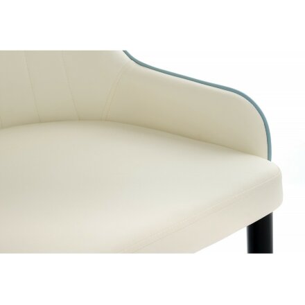 Стул на металлокаркасе на металлокаркасе Rendal light blue / white 