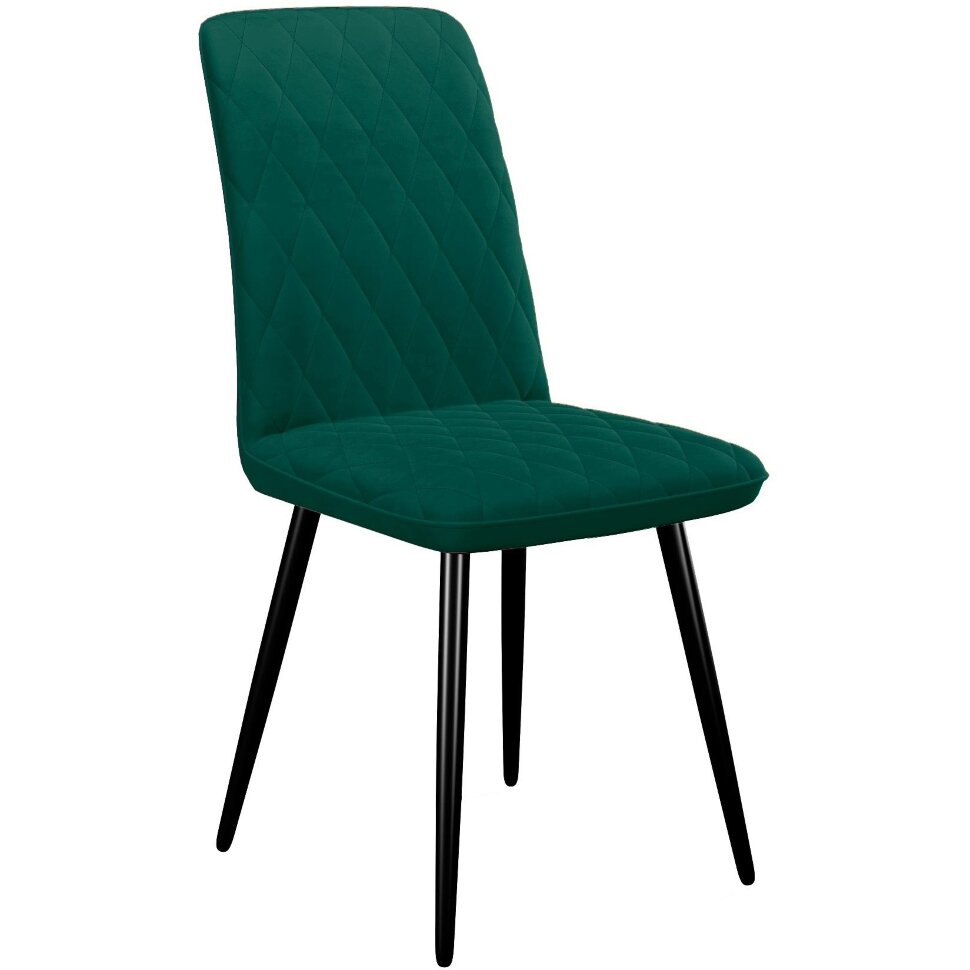 Стул DikLine 205 B10 GREEN/ножки черные Стул DikLine 205 B10 GREEN/ножки черные