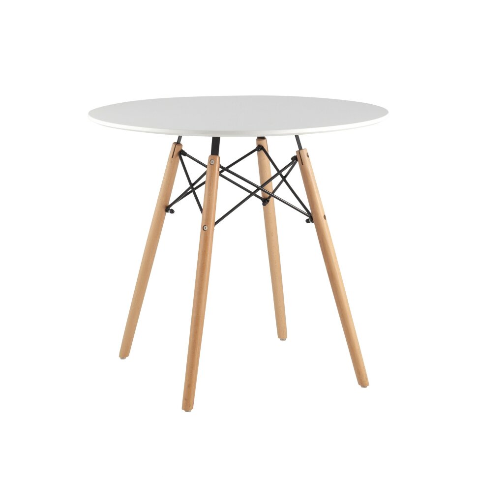 Стол Eames DSW D80, столешница МДФ, ножки массив бука Стол Eames DSW D80, столешница МДФ, ножки массив бука