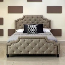 Кровать Marella B595 180*200 бежевый лен