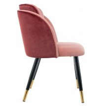 Стул на металлокаркасе Orly coral / red