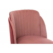 Стул на металлокаркасе Orly coral / red