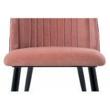Стул на металлокаркасе Orly coral / red