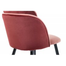 Стул на металлокаркасе Orly coral / red