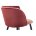 Стул на металлокаркасе Orly coral / red 
