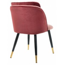 Стул на металлокаркасе Orly coral / red