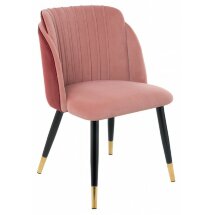 Стул на металлокаркасе Orly coral / red