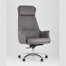 Компьютерное кресло TopChairs TopChairs Viking офисное серое обивка экокожа, металлический каркас