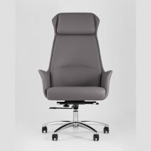 Компьютерное кресло TopChairs TopChairs Viking офисное серое обивка экокожа, металлический каркас