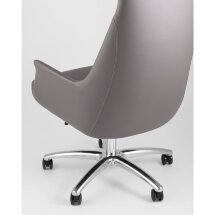 Компьютерное кресло TopChairs TopChairs Viking офисное серое обивка экокожа, металлический каркас