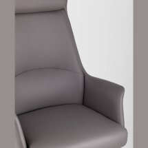 Компьютерное кресло TopChairs TopChairs Viking офисное серое обивка экокожа, металлический каркас