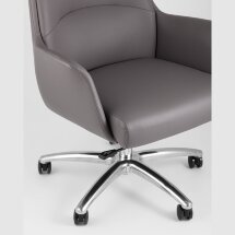 Компьютерное кресло TopChairs TopChairs Viking офисное серое обивка экокожа, металлический каркас