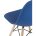 Стул Eames Style DSW синий x4 