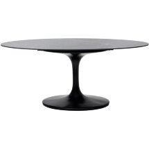 Стол AVOLA 180 MATT BLACK MARBLE SOLID CERAMIC / BLACK М-City