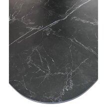 Стол AVOLA 180 MATT BLACK MARBLE SOLID CERAMIC / BLACK М-City