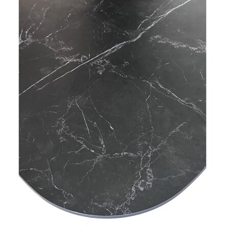 Стол AVOLA 180 MATT BLACK MARBLE SOLID CERAMIC / BLACK М-City 