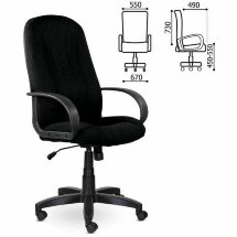 Кресло офисное BRABIX &quot;Classic EX-685&quot;, ткань С, черное, 532022