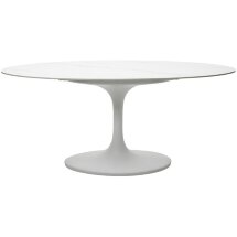 Стол AVOLA 180 MATT WHITE MARBLE SOLID CERAMIC / WHITE М-City