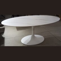 Стол AVOLA 180 MATT WHITE MARBLE SOLID CERAMIC / WHITE М-City