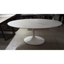 Стол AVOLA 180 MATT WHITE MARBLE SOLID CERAMIC / WHITE М-City