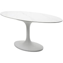 Стол AVOLA 180 MATT WHITE MARBLE SOLID CERAMIC / WHITE М-City