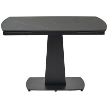 Керамический стол Balde 120 matt black marble solid ceramic / black