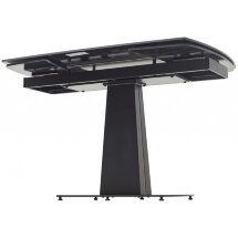 Керамический стол Balde 120 matt black marble solid ceramic / black