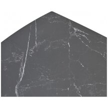 Керамический стол Balde 120 matt black marble solid ceramic / black